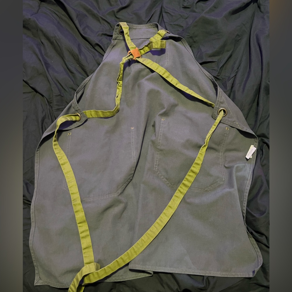 Culinary Classics Dark Gray Cross Back Butcher’s … - image 3